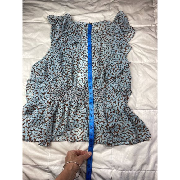 Anthropologie Feather Bone Flutter Ruffle Top XL - Picture 8 of 10